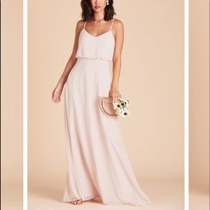 BIRDY GREY Gwennie Dress in Chiffon Pale Blush